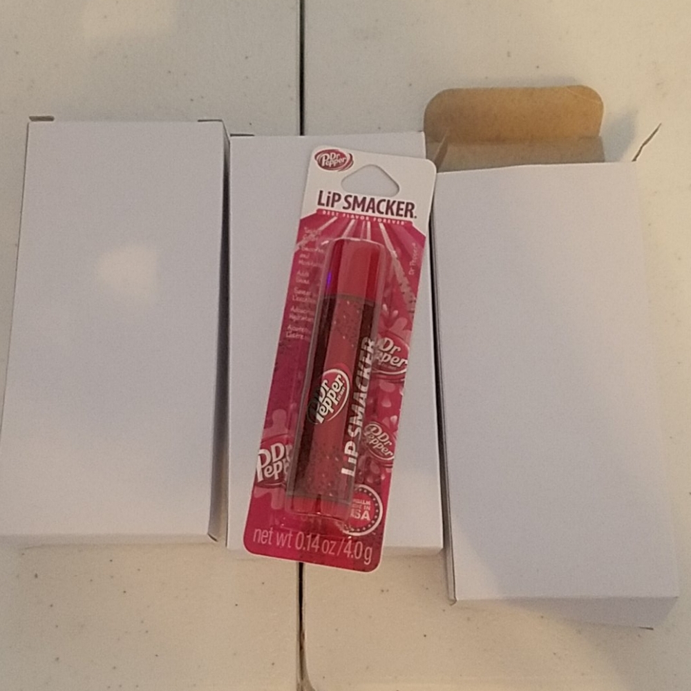 Packs of 2 dr pepper lip Smacker. 6 total